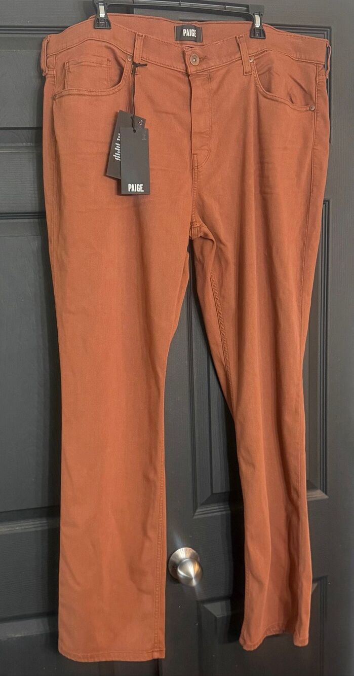 Paige Transcend Federal Slim Straight Jean 40x32 NWT